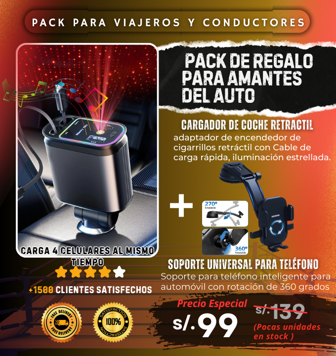 PACK PARA CONDUCTORES Y VIAJEROS