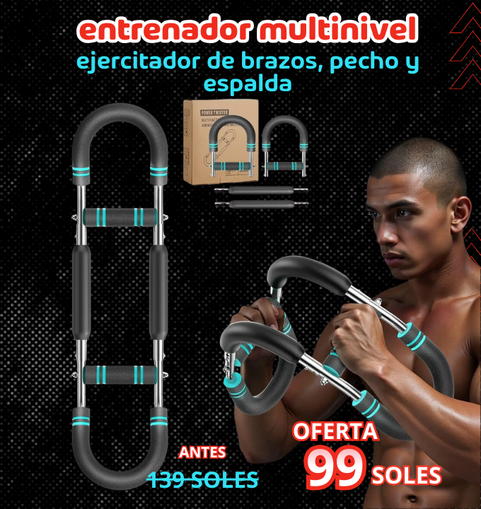 ENTRENADOR DE BRAZOS, PECHO Y ESPALDA